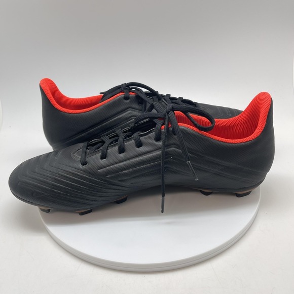 Adidas Predator 18.4 FXG Soccer Cleats Shoes Mens 13 Black Athletic CP9265 - Picture 7 of 10